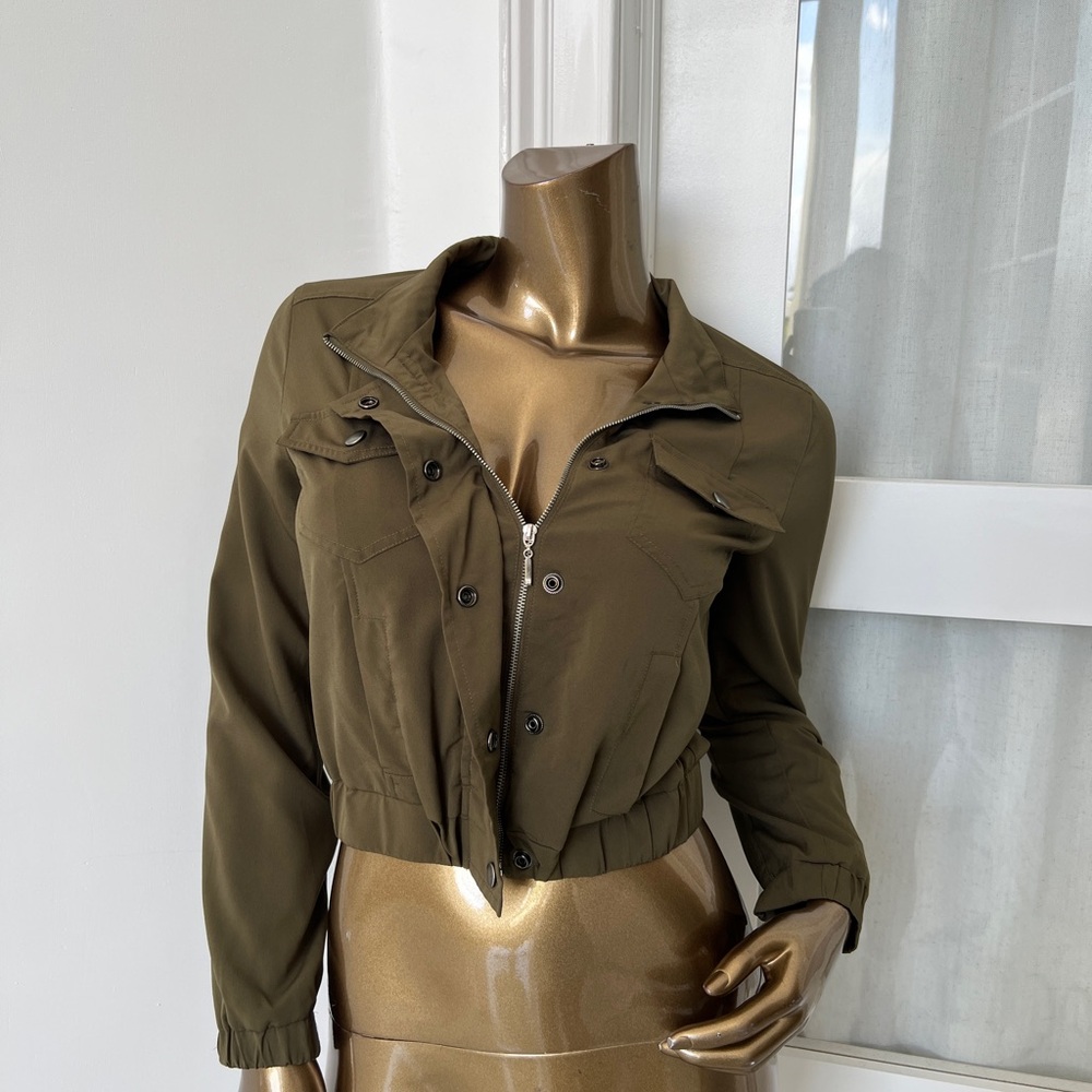 Brand New Naked Zebra Khaki Utility Jacket!